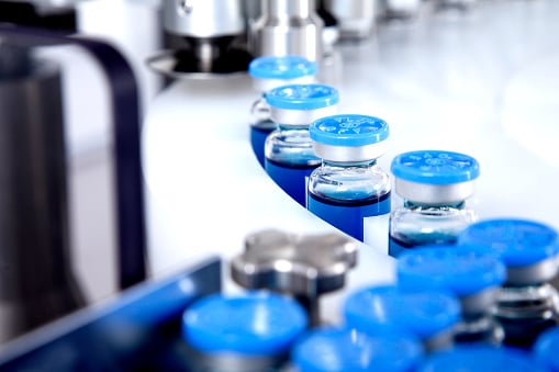 ligne de production pharmaceutique